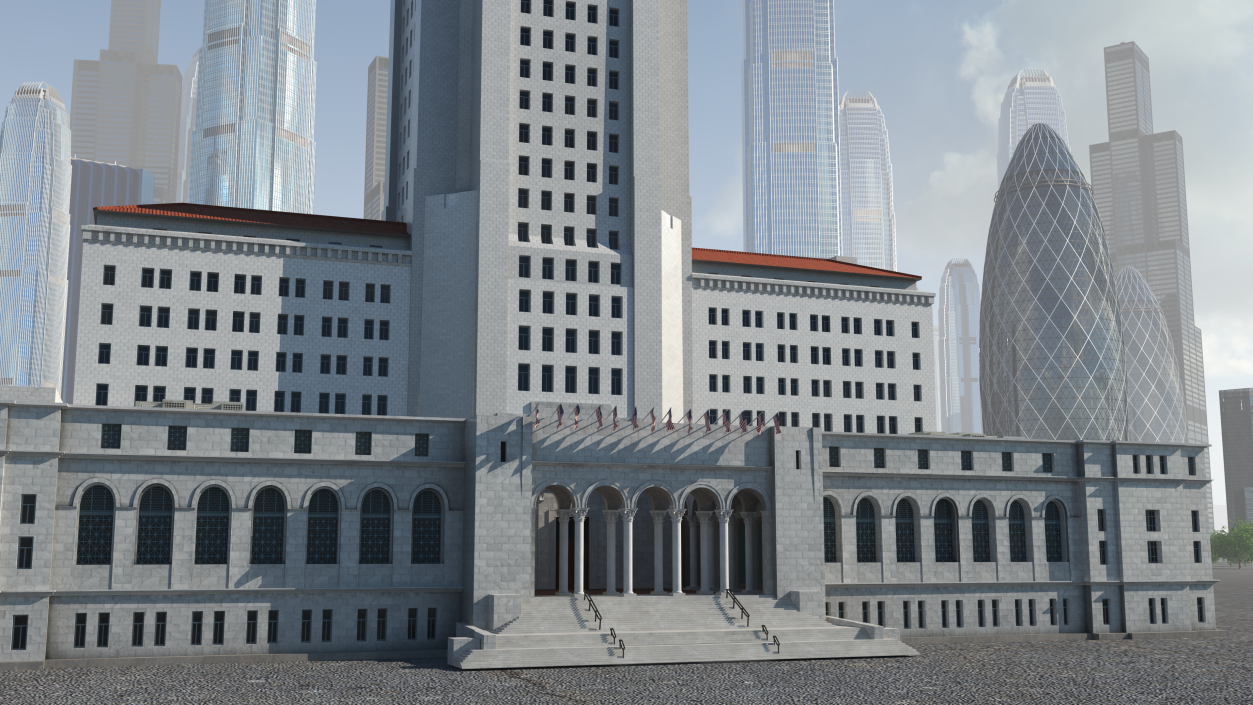 3D Los Angeles City Hall