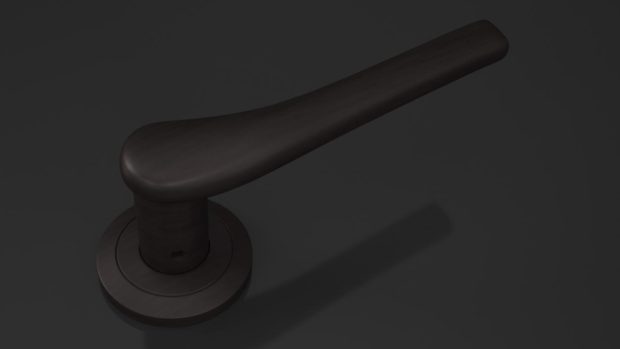 3D Dark Bronze Curved Door Handles