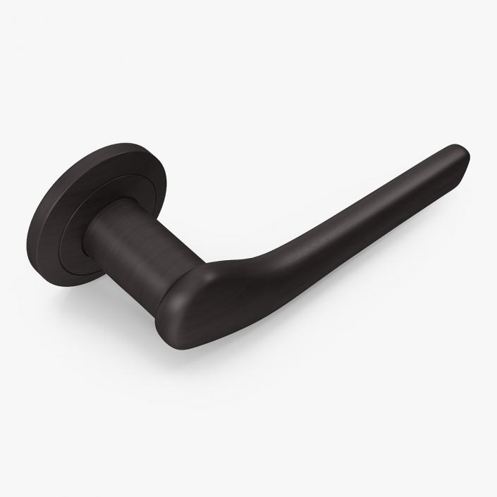 3D Dark Bronze Curved Door Handles