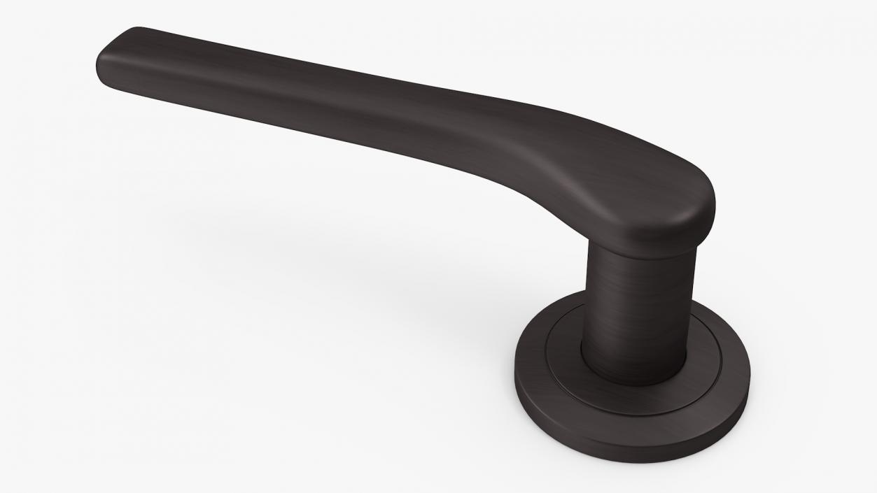 3D Dark Bronze Curved Door Handles