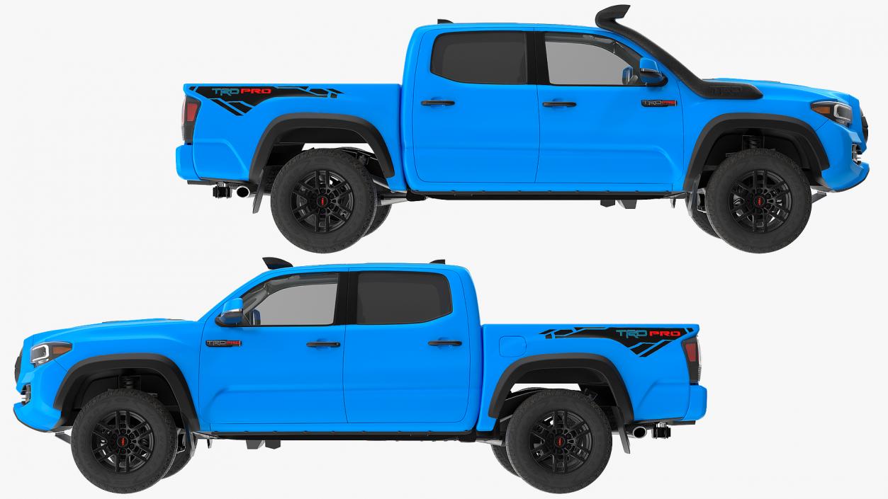 3D Toyota Tacoma TRD Pro Voodoo Blue 2021 model