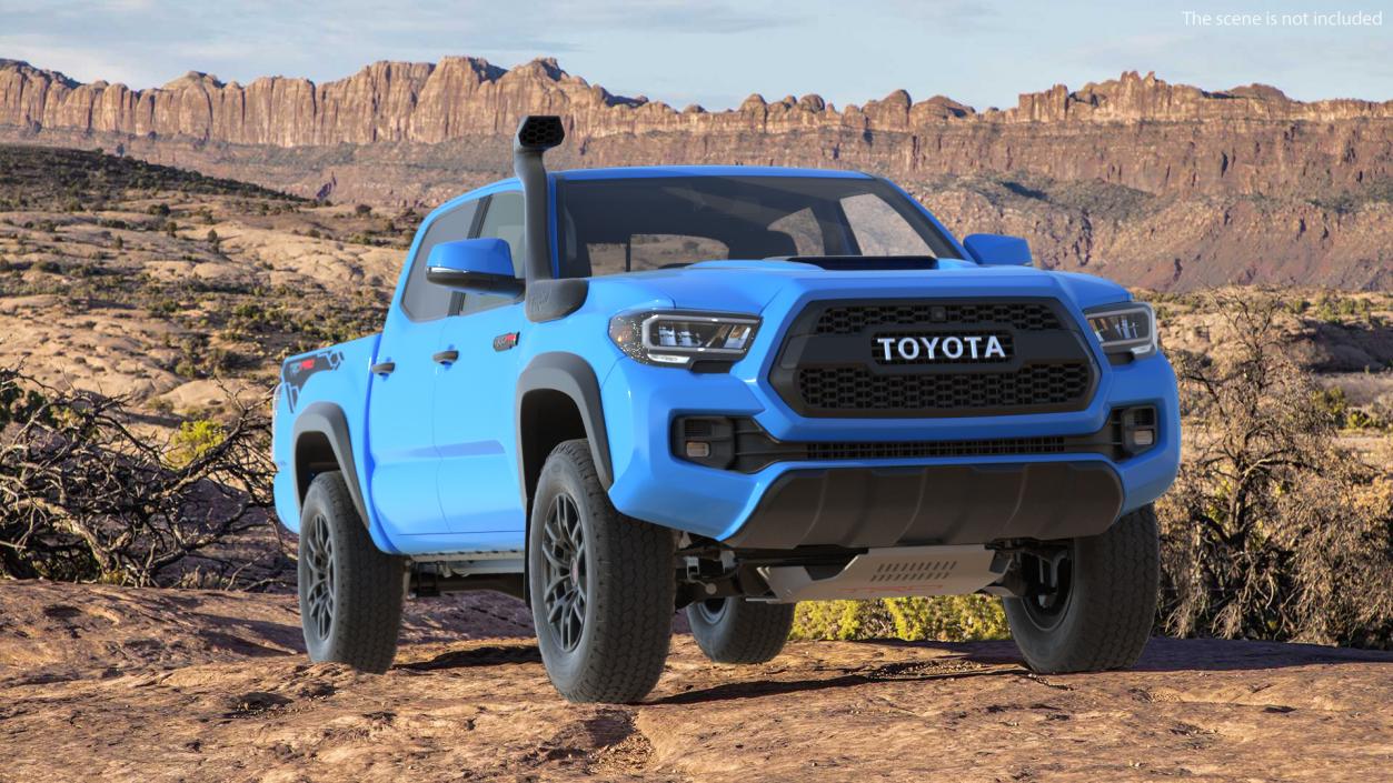 3D Toyota Tacoma TRD Pro Voodoo Blue 2021 model