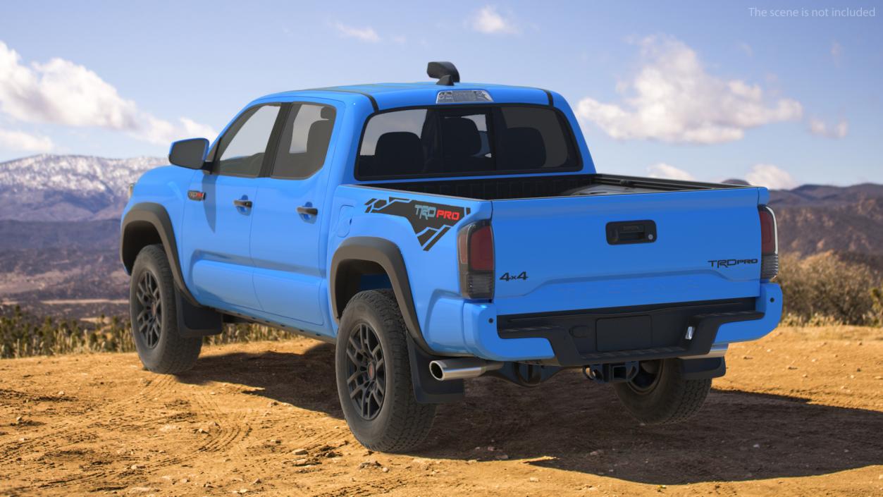 3D Toyota Tacoma TRD Pro Voodoo Blue 2021 model