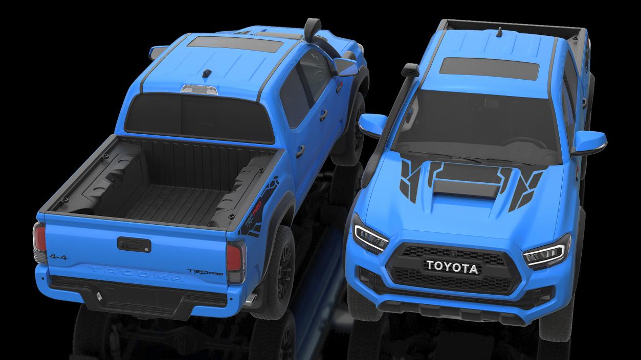 3D Toyota Tacoma TRD Pro Voodoo Blue 2021 model