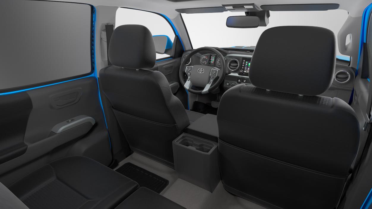 3D Toyota Tacoma TRD Pro Voodoo Blue 2021 model