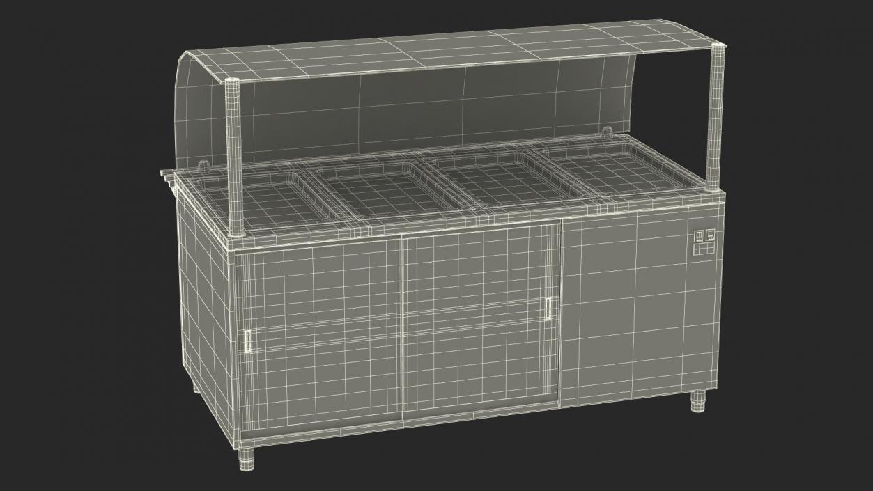 3D Refrigerator Self Service Line Element model