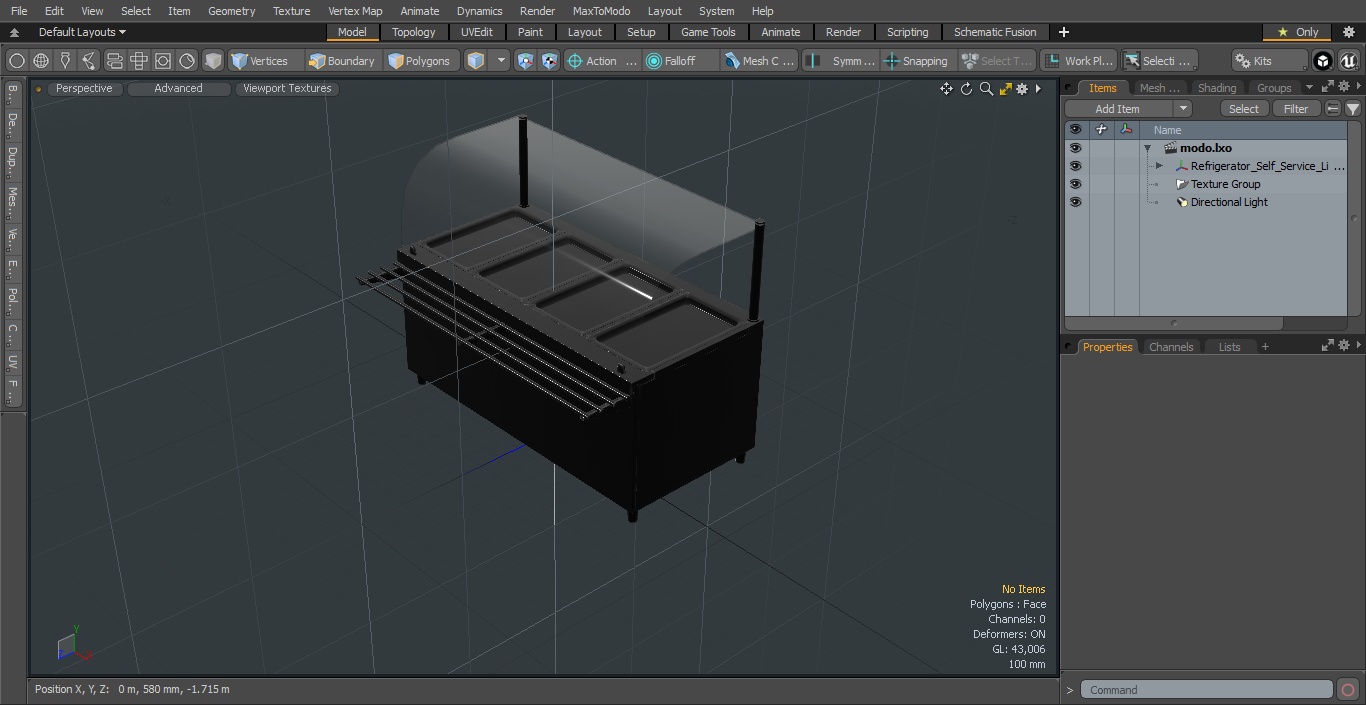 3D Refrigerator Self Service Line Element model