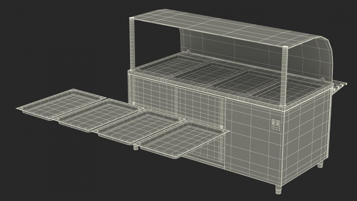 3D Refrigerator Self Service Line Element model