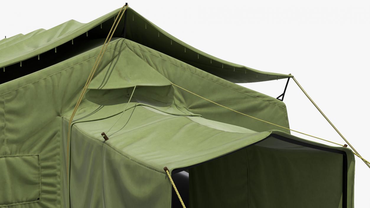 3D Military Temper Tent Green