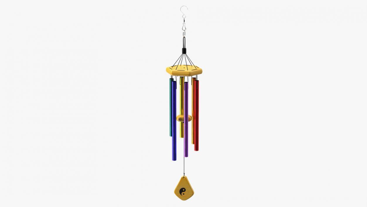 3D Rainbow Wind Chime model