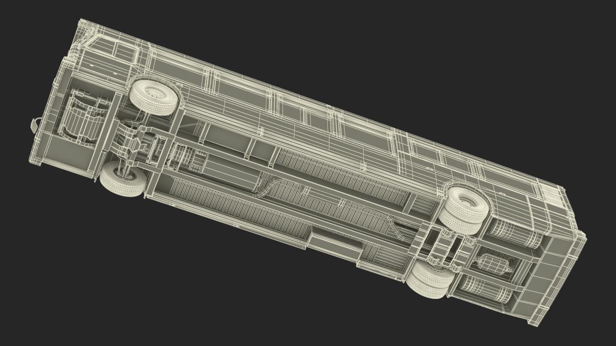 3D model City Transit Bus MTA Q53 Simple Interior