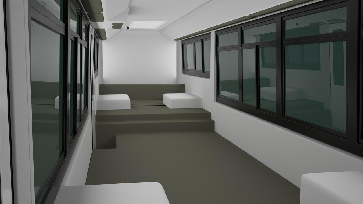 3D model City Transit Bus MTA Q53 Simple Interior