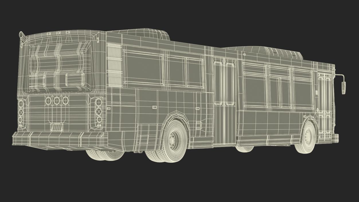 3D model City Transit Bus MTA Q53 Simple Interior