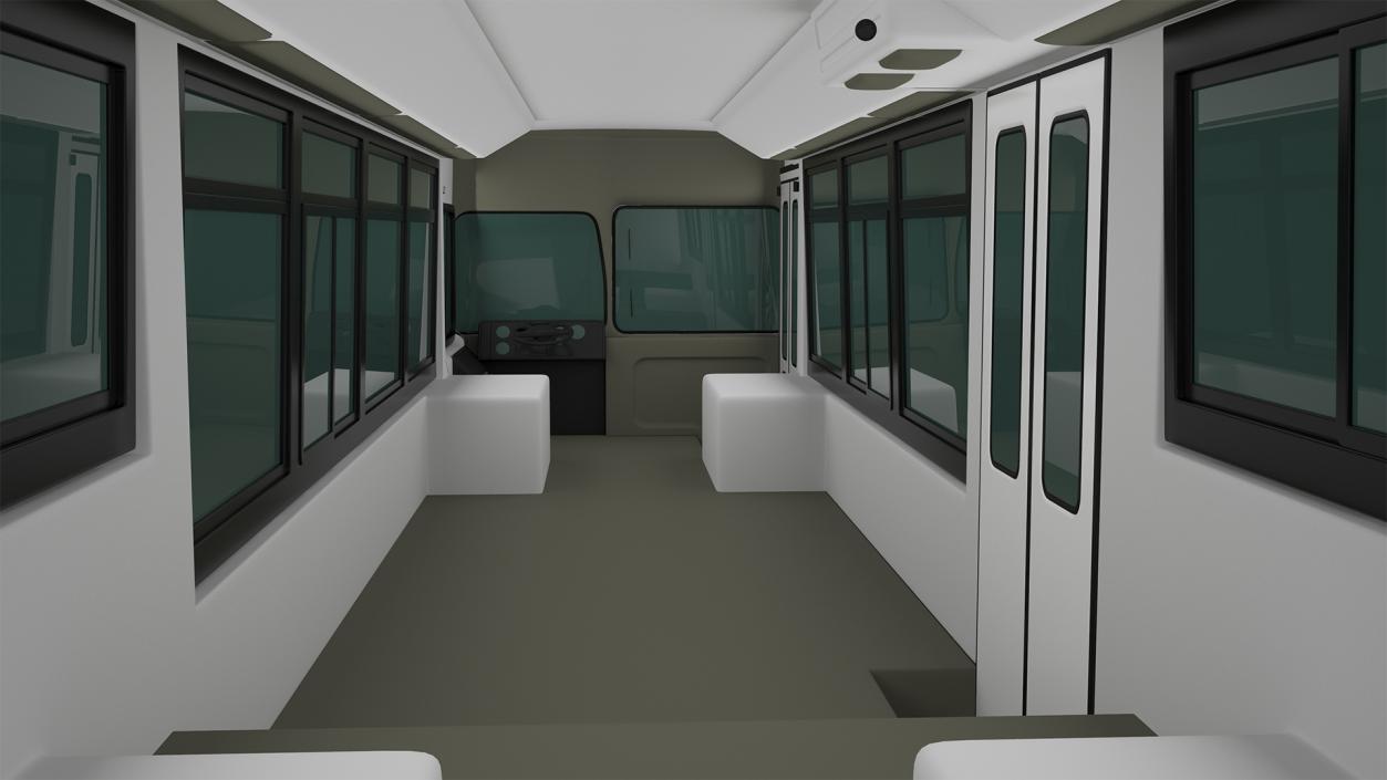 3D model City Transit Bus MTA Q53 Simple Interior