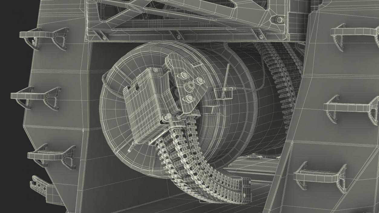 3D model Mark 15 Phalanx Close-In Weapon System Sand Rigged