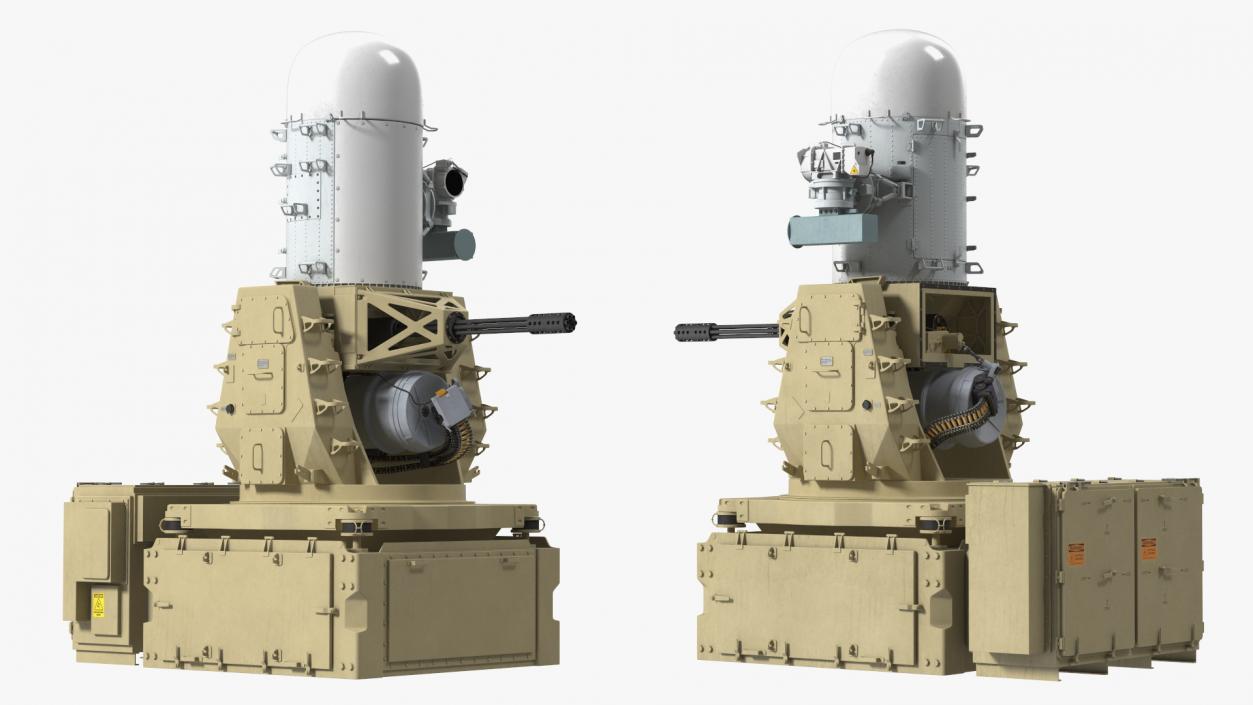 3D model Mark 15 Phalanx Close-In Weapon System Sand Rigged