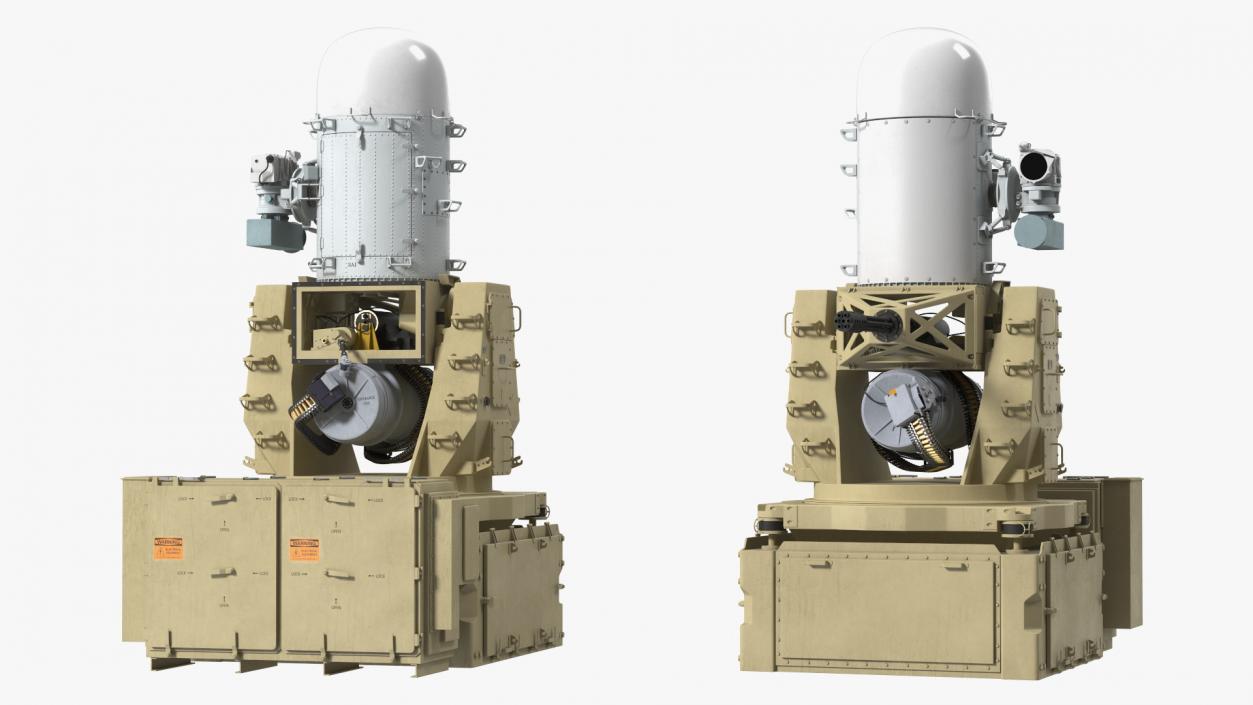 3D model Mark 15 Phalanx Close-In Weapon System Sand Rigged