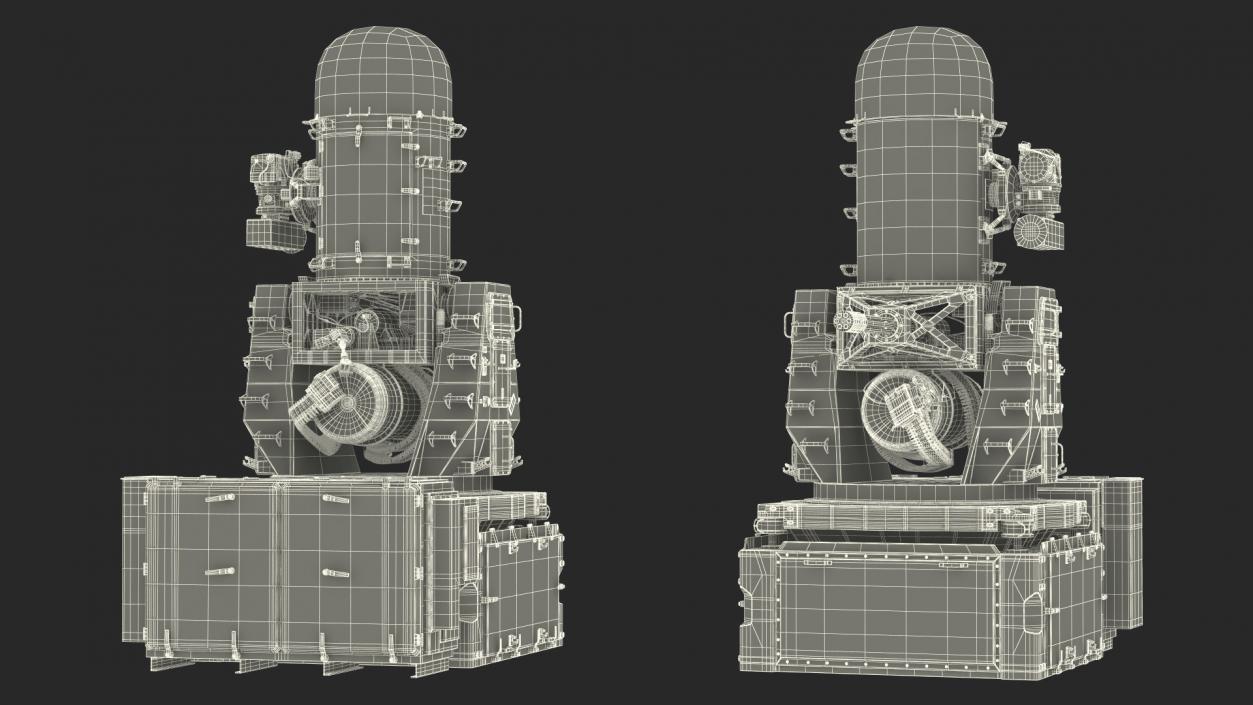 3D model Mark 15 Phalanx Close-In Weapon System Sand Rigged