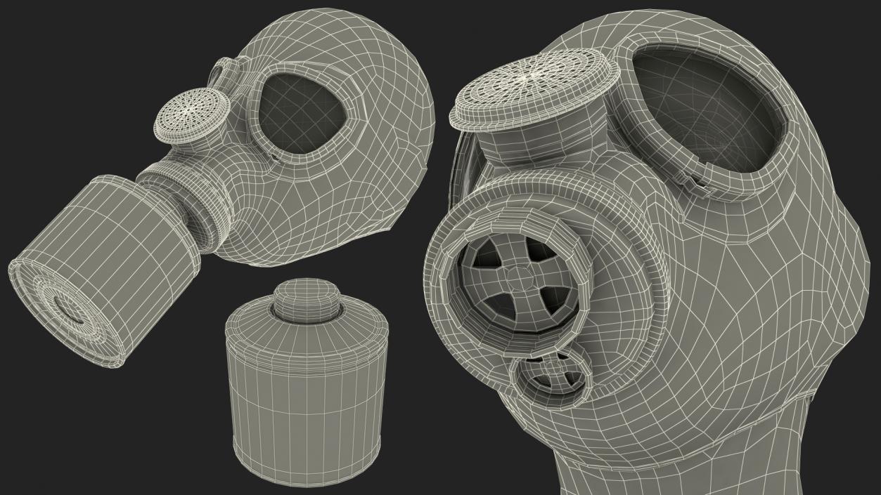 GP5 Lightweight Gas Mask 3D model