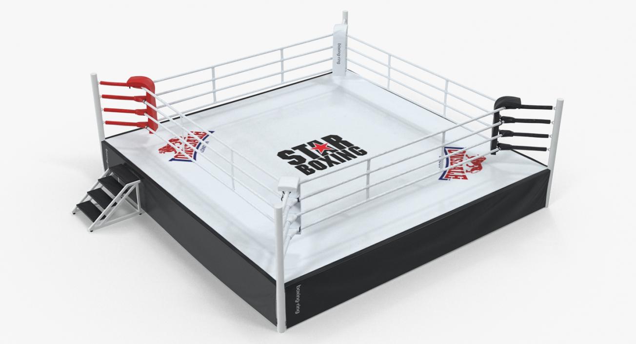 Complete Competition Boxing Ring 3D