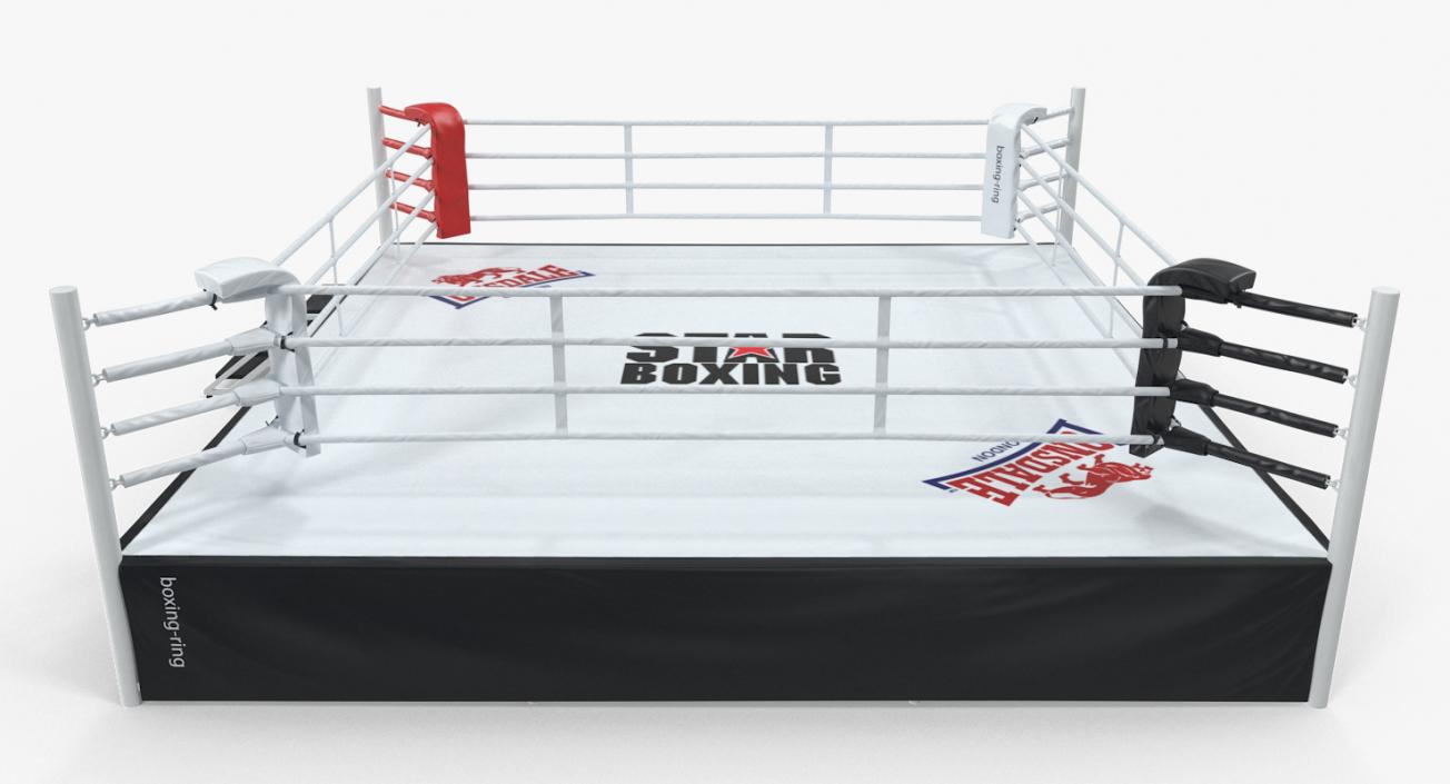 Complete Competition Boxing Ring 3D