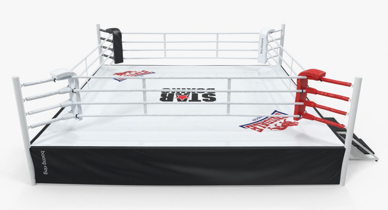 Complete Competition Boxing Ring 3D