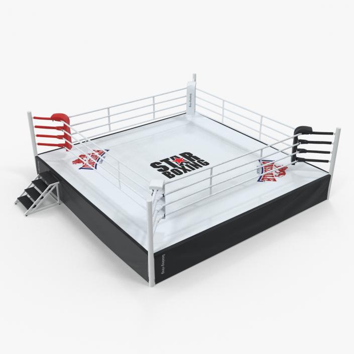 Complete Competition Boxing Ring 3D