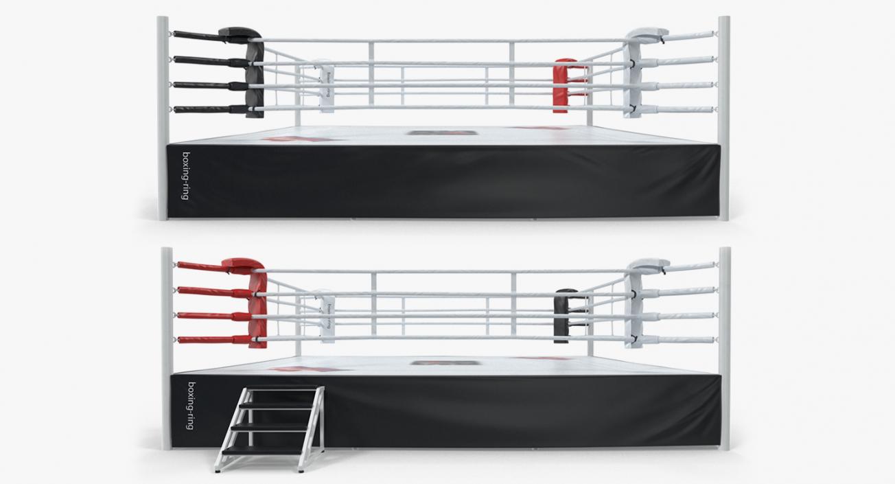 Complete Competition Boxing Ring 3D