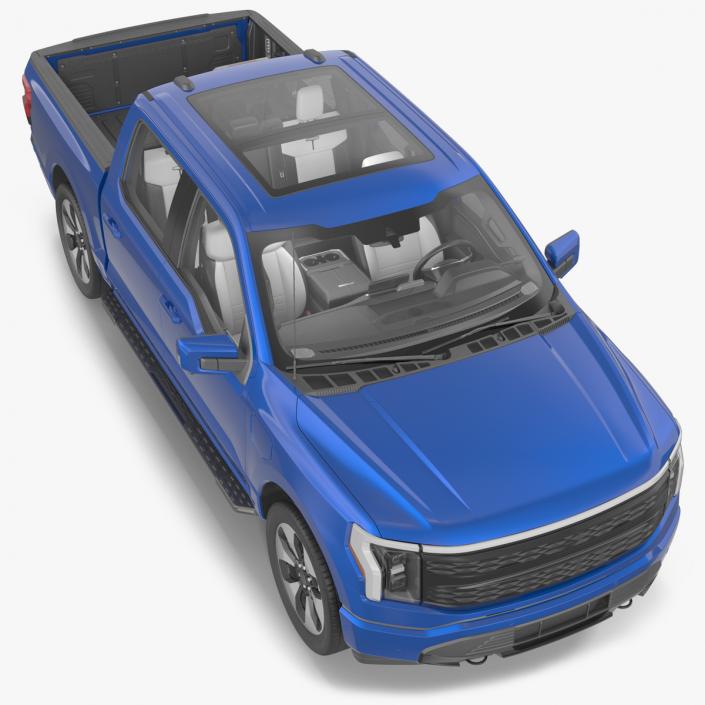 Electric Pickup Truck Rigged1 3D model