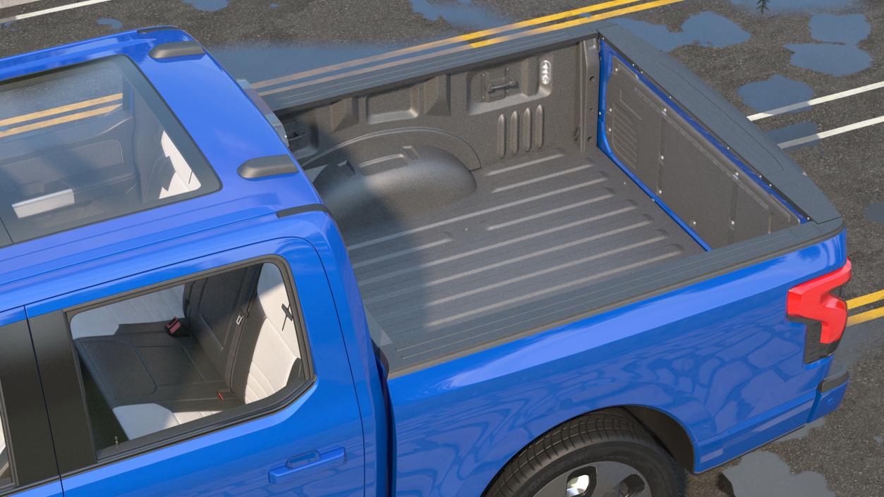 Electric Pickup Truck Rigged1 3D model