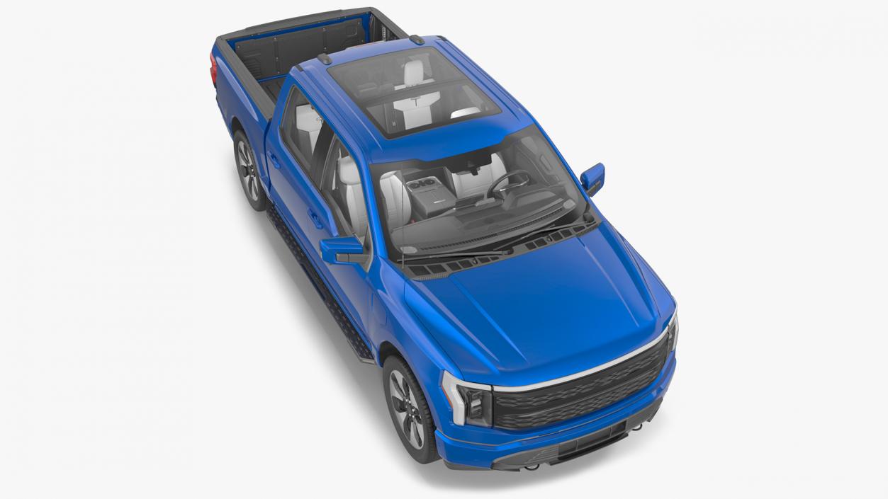 Electric Pickup Truck Rigged1 3D model