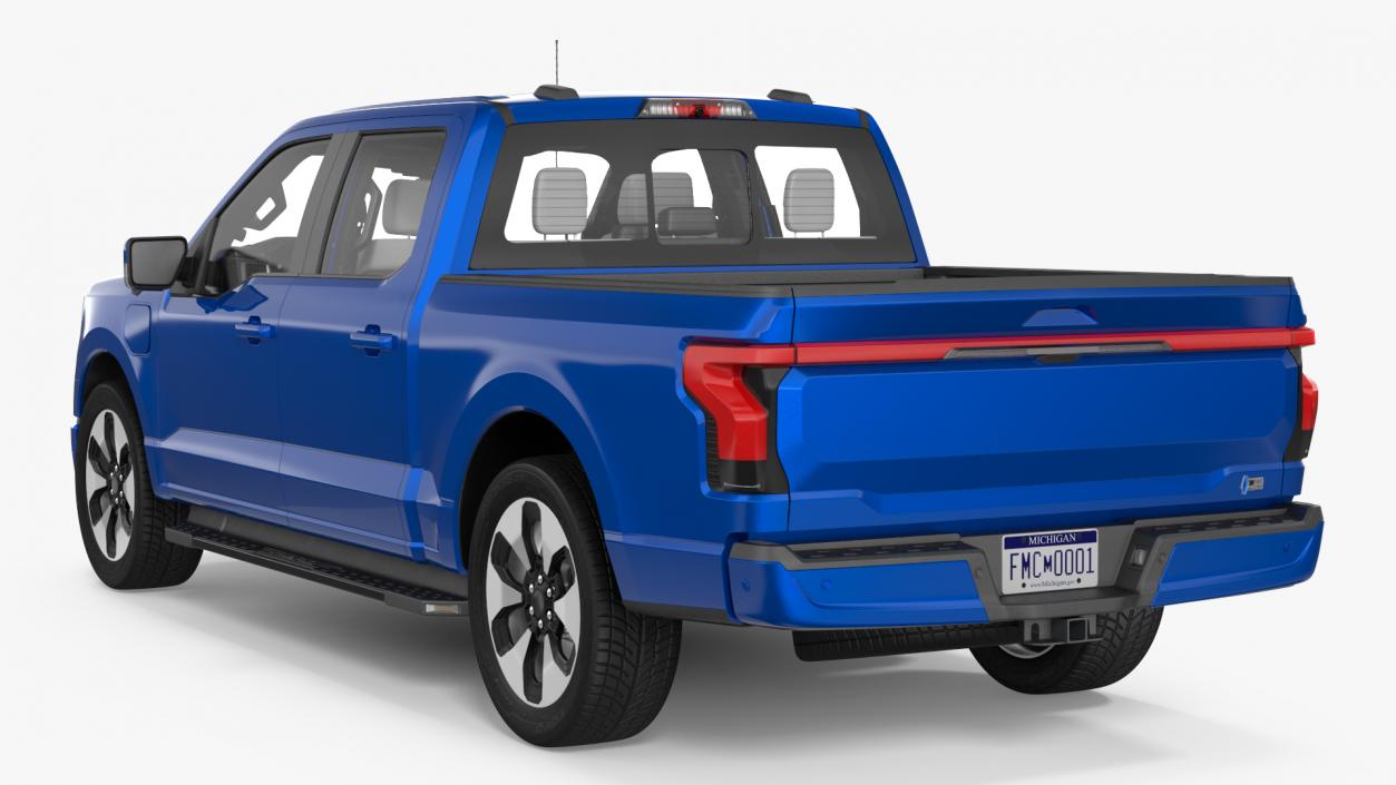 Electric Pickup Truck Rigged1 3D model