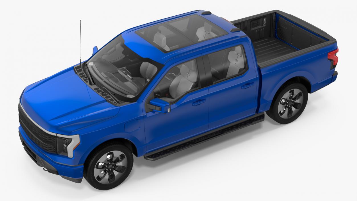 Electric Pickup Truck Rigged1 3D model