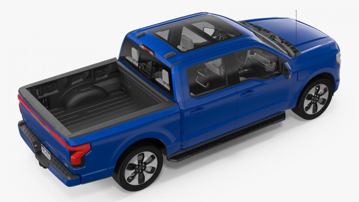 Electric Pickup Truck Rigged1 3D model