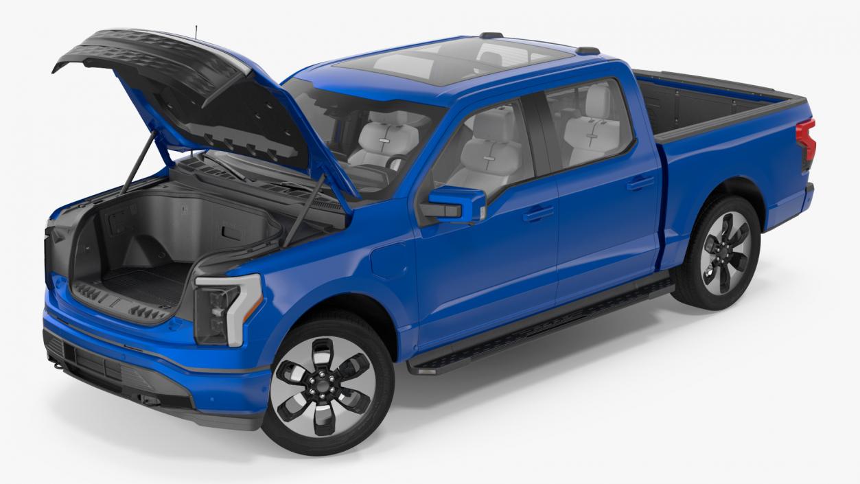 Electric Pickup Truck Rigged1 3D model