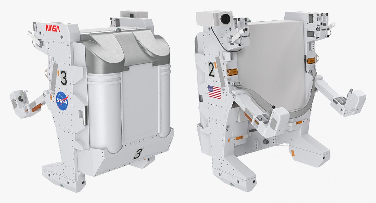 Spacesuit A7L with Manned Maneuvering Unit 3D