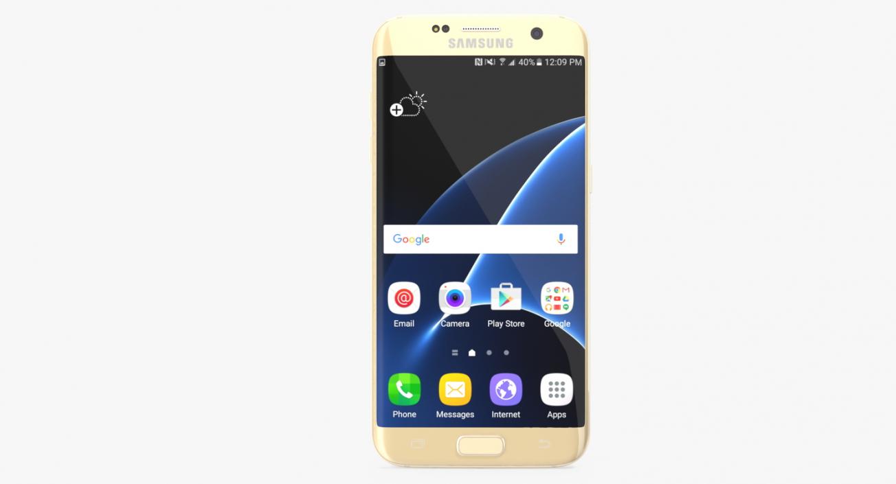 Samsung Galaxy S7 Edge Gold 3D