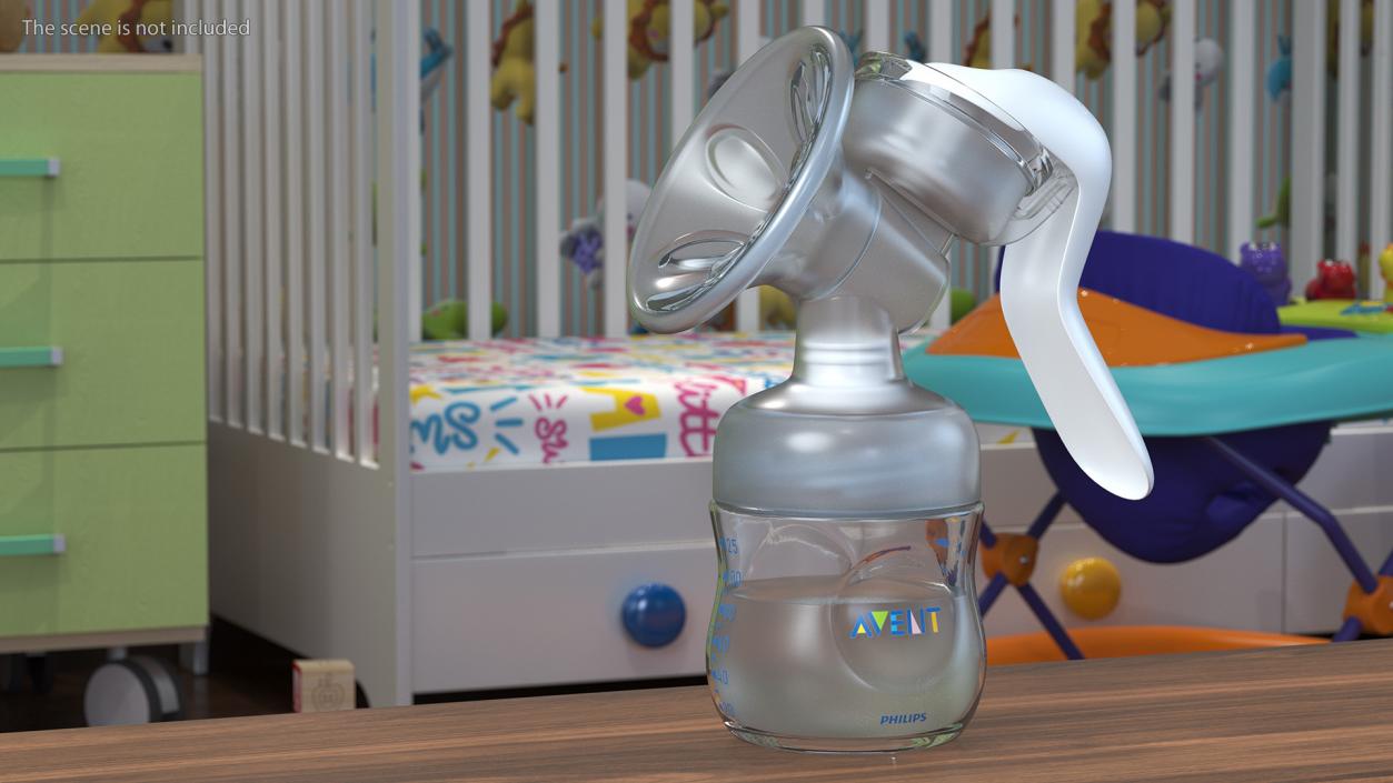 Philips Avent Manual Breast Pump with Milk 3D