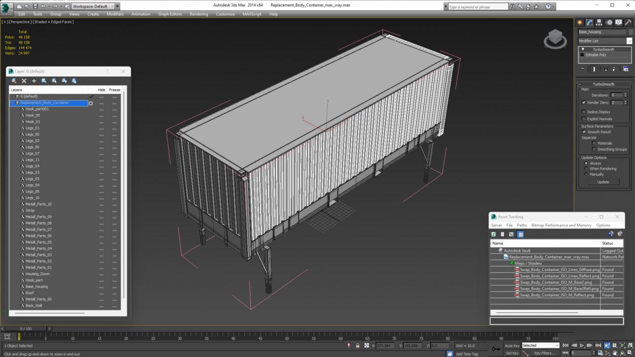 3D Replacement Body Container