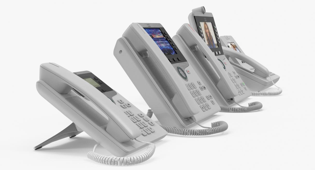 3D Cisco IP Phones Collection 5 model