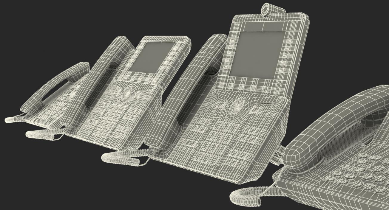 3D Cisco IP Phones Collection 5 model