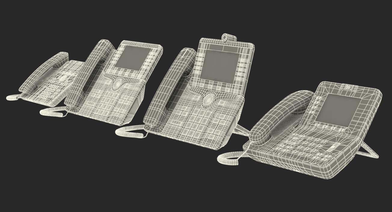 3D Cisco IP Phones Collection 5 model