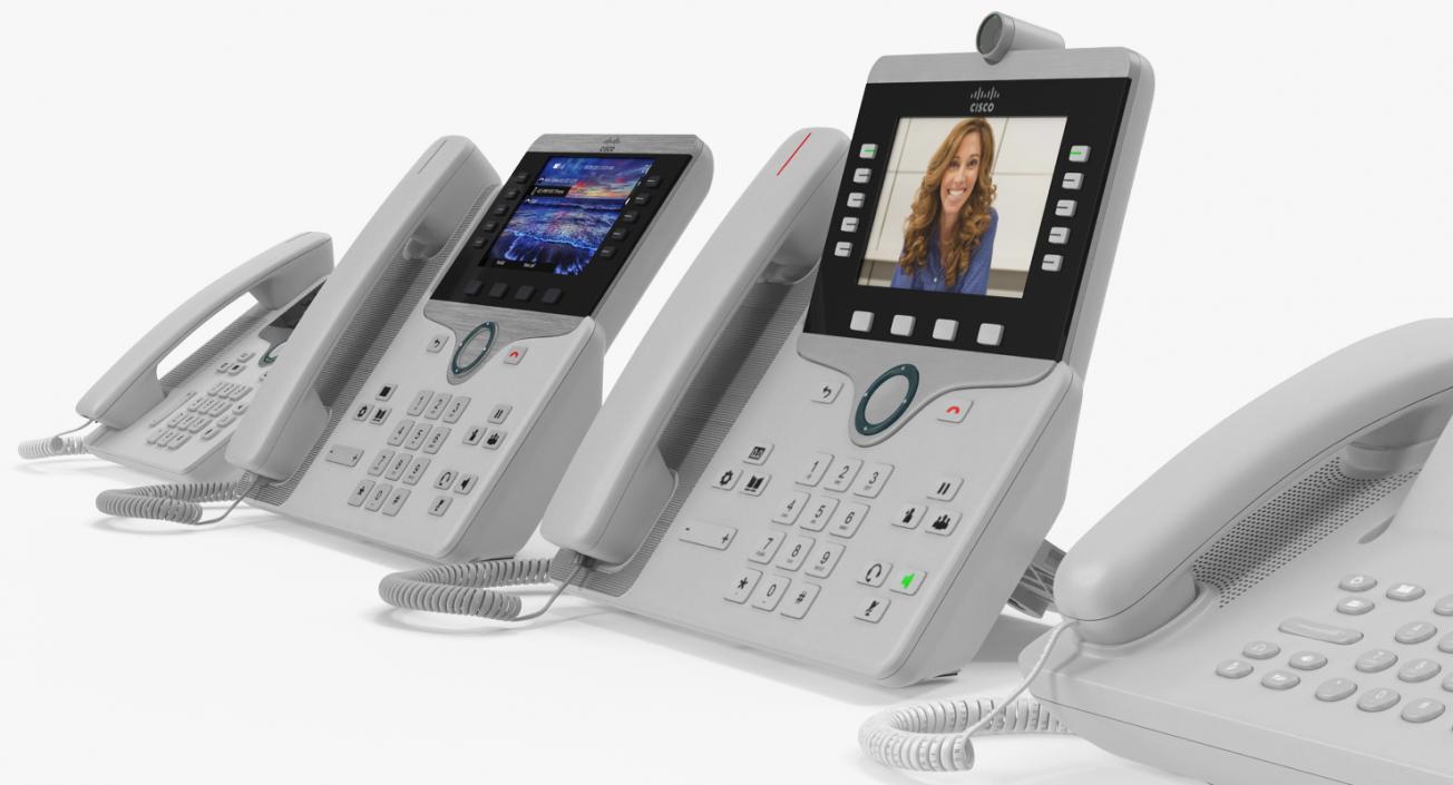 3D Cisco IP Phones Collection 5 model