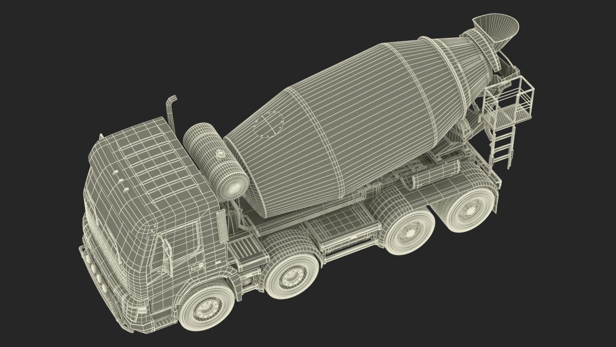 3D model Concrete Mixer Truck