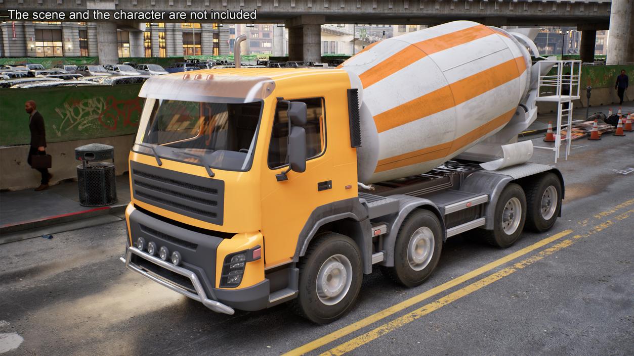 3D model Concrete Mixer Truck