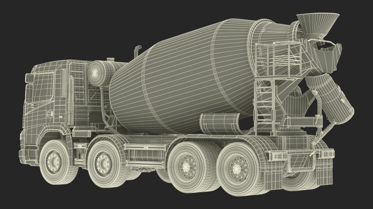 3D model Concrete Mixer Truck