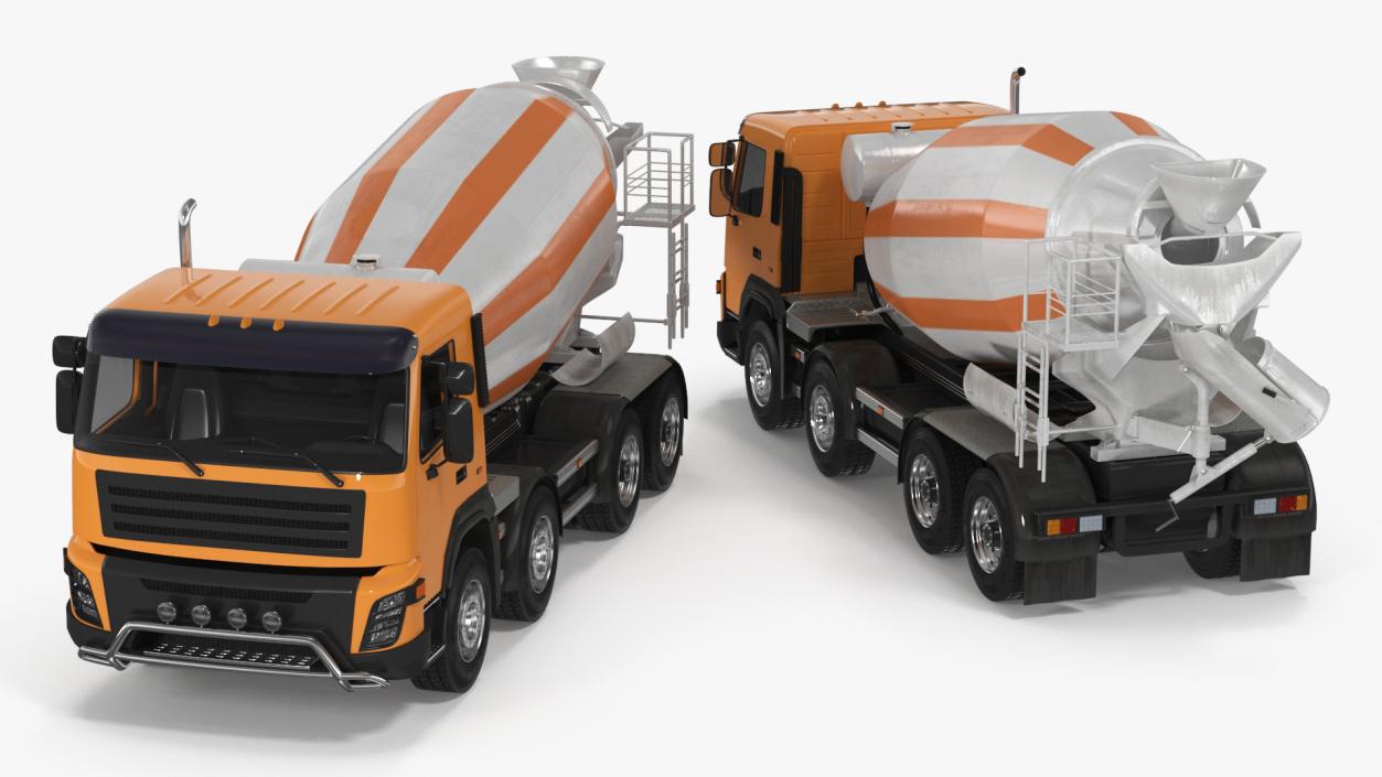 3D model Concrete Mixer Truck