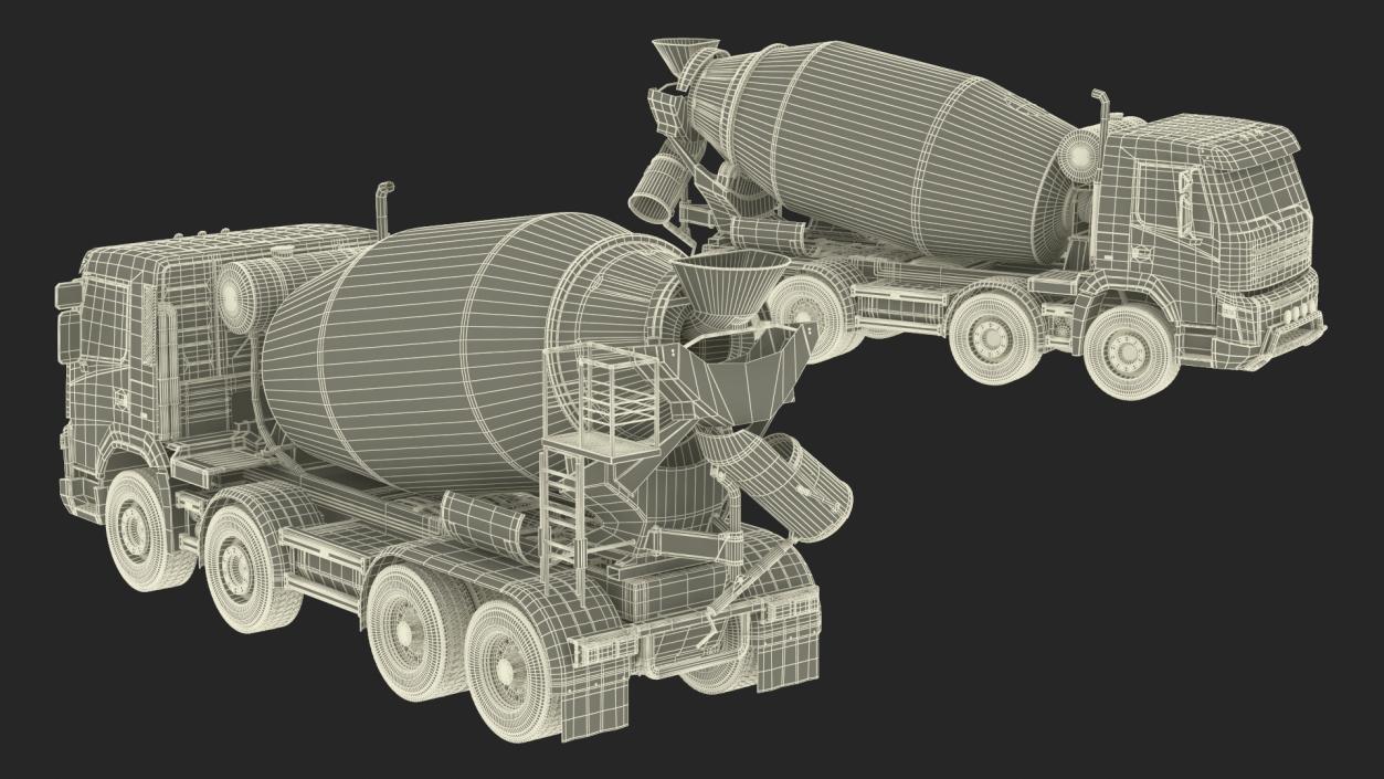 3D model Concrete Mixer Truck