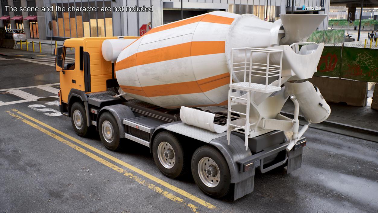 3D model Concrete Mixer Truck