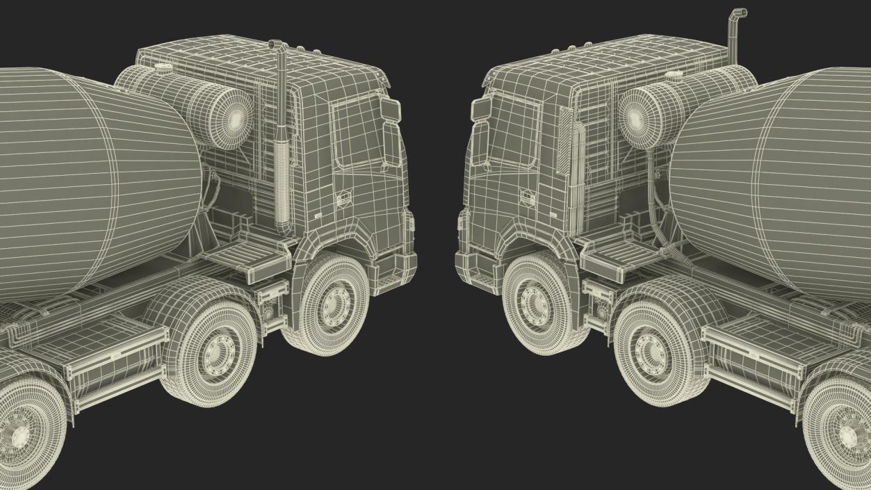 3D model Concrete Mixer Truck